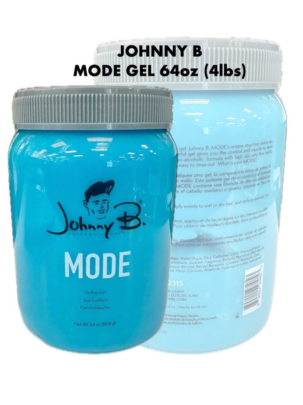 Johnny B Mode Styling Gel 64oz (4lbs!)